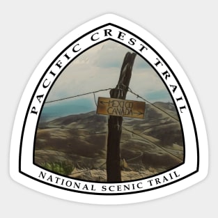 Pacific Crest trail sign emblem Sticker